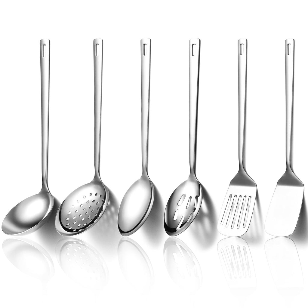 Kitchen Utensils Set 6pcs, Stainless Steel Cooking Utensils Set