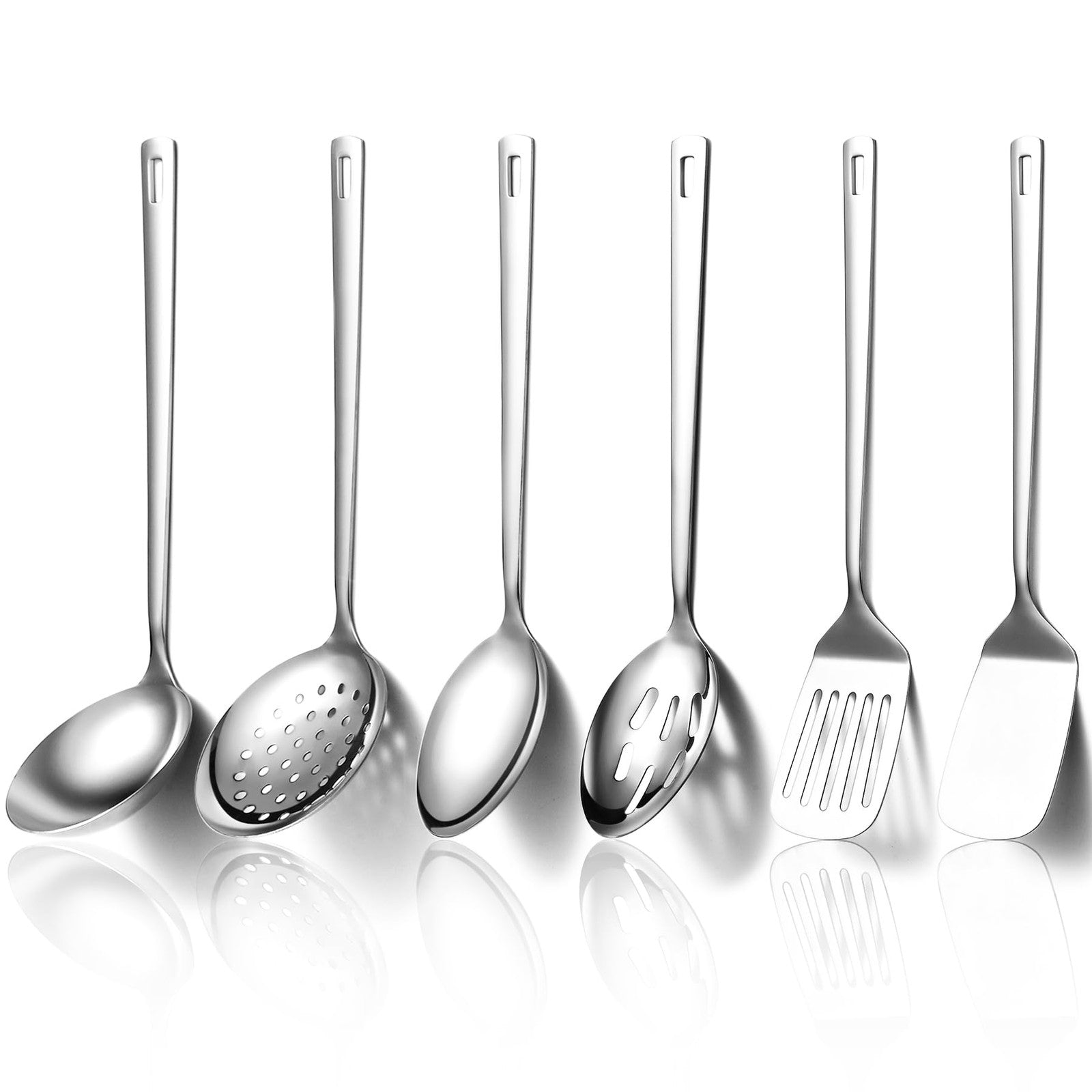 Kitchen Utensils Set 6pcs, Stainless Steel Cooking Utensils Set